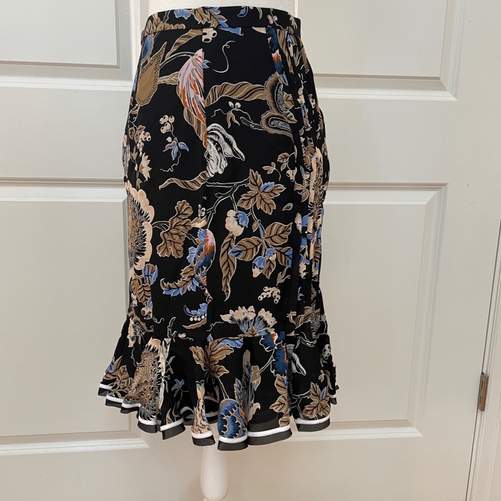 Louisa Silk Knee Length Skirt from Tory Burch - Picture 6 of 10